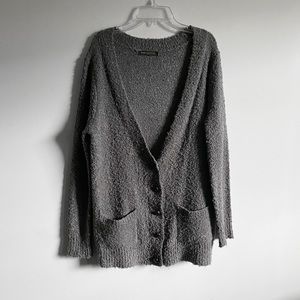 Grey teddy cardigan